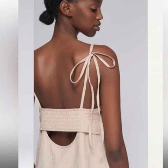 KOTN Seersucker Dress in Desert S - Picture 4 of 13